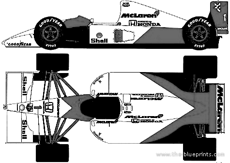 Mclaren Mp4 6 F1 Maklaren Chertezhi Gabarity Risunki Avtomobilya Skachat Chertezhi Shemy Risunki Modeli Tehdokumentaciyu Alldrawings